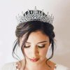 Crystal Tiara Sliver Crown Headband Birthday Tiaras Wedding Headbands Sparkling Tiara Headband for Women and Girls