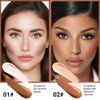 evpct 4 Color Contour Stick Makeup Set Concealer Bronzer Stick Cream Contour Palette Contour Contouring Makeup Kit for Beginner Face Highlighter Makeup Stick Liquid Contour contorno maquillaje 01+02