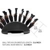 PERFEHAIR Boar Bristle Vent Hair Brush for Men & Women, Vented Hairbrush with Boar & Ball Tipped Nylon Bristles for Short Curly Straight Hair Blow Drying Quickly