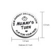 New Dad Mom Gifts Funny Decision Making Coin, New Baby Gift for Parent Mummy Daddy Pregnancy Women First Time to be Moms Dads Mother's Day Father's Day Gifts Double Sided