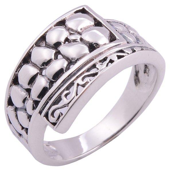 Night Bazaar:Very Cool Sterling Silver Ring Size 6.