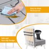 Booster Seat for Kitchen Chair at Table - Toddler Harness Seat Straps High Back PU Ease of Cleaning Sturdy Booster Seat for Dining Table for Kid Child Baby