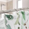 24 Pack Double Shower Curtain Hooks Rings, TENOVEL Double Sided Shower Curtain Hooks Rust Proof for Shower Curtain, Stainless Steel Bathroom Shower Hangers Rings for Shower Rods, Brushed Nickel