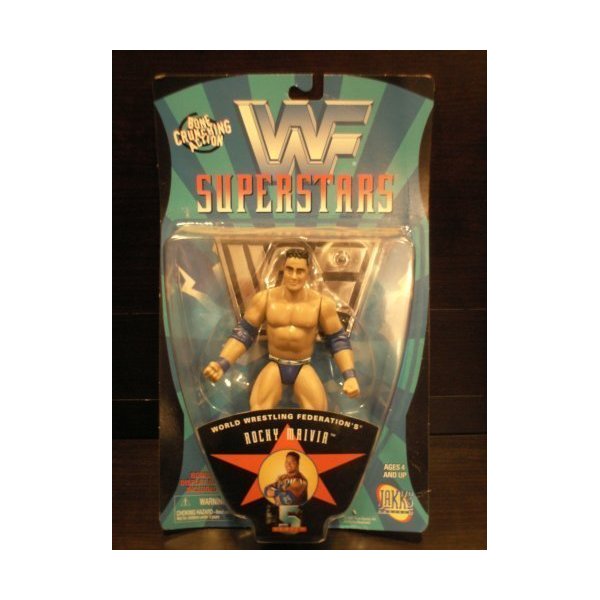 WWE WWF Superstars Series 5 - Rocky Maivia "The Rock" Wrestling Figure (1997)