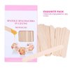 Hair Removal Hard Wax Beans 50pcs Wooden Wax Spatula Tongue Depressor Disposable Facial Mask Hair Remove Cream Applicator Wax Spatula Tongue Depressor Disposable Stick Underarms Back and Chest