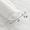 XTMYI White Small Window Curtains for Bathroom,Linen Textured Rod Pocket Sheer Short Curtain for Kitchen Kids Bedroom,30 Inch Length