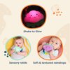 B. toys- B. baby – Baby Light-Up Cloud Rattle- Rain-Glow Squeeze- Teething Rattle Toys for Babies 3 Months +