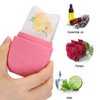 Ice Roller for Face and Eye, Upgraded Ice Face Roller Facial Beauty Ice Roller Skin Care Tools, Ice Facial Roller Gua Sha Face Massage, Silicone Ice Mould for Face Beauty Remove Fine Lines (Black)