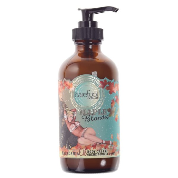 Barefoot Venus Macadamia Nut Oil and Almond Oil Body Cream 225 ML / 8 Oz (Maple Blondie)
