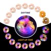 Light Up Pink Scrunchies - Camping Gifts LED Scrunchie for Women & Girls - Neon, Glow in the Dark Hair Accessories - Halloween Hair Ties - Perfect for Glow/Sleepover/Rave Party Favors & Supplies