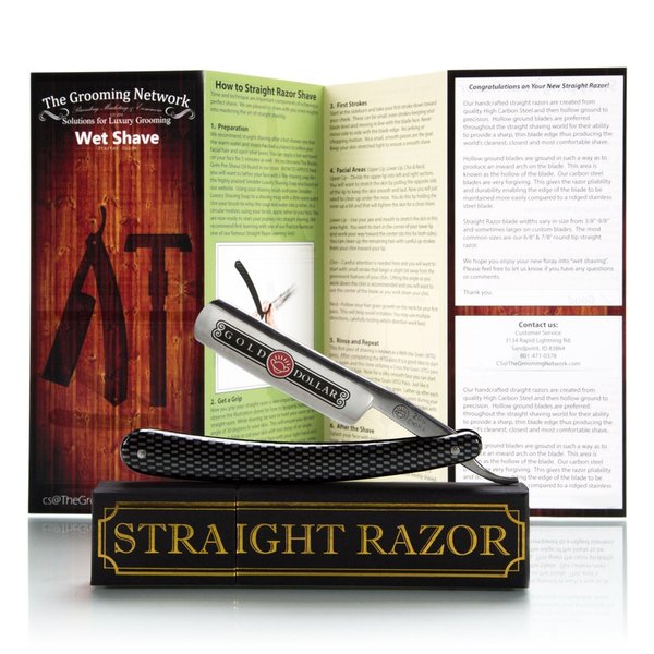 Gold Dollar – Blunt Not Sharp, Straight Razor (6/8”, Learn to Wet Shave)