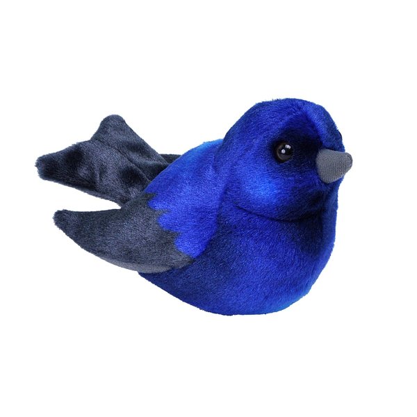 Wild Republic Audubon Birds Purple Plush with Authentic Sound, Stuffed Animal Toys for Kids & Birders, Purple Martin, 7"