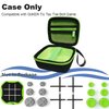 XEGIMOR Case for GiiKER Tic Tac Toe Bolt Game, Tic Tac Toe Bolt Game Case for GiiKER 3-in-1 Handheld Puzzle Game Console Carrier Accessories(Only Case) (Green-Black)