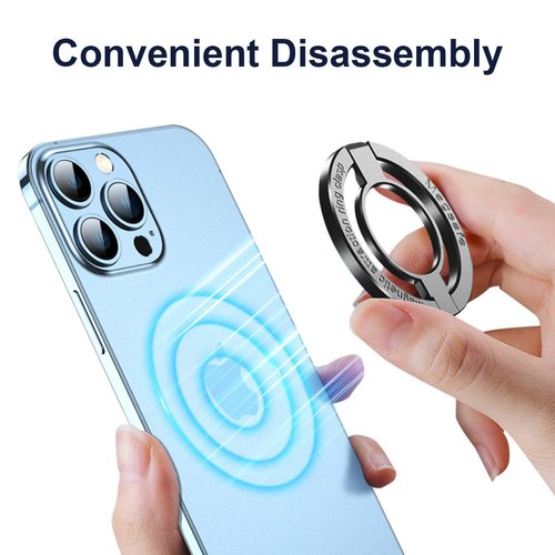Carechoi Magnetic Grips Phone Ring Holder for Magsafe, Adjustable, Magnet Finger Ring Grip Stand Holder, Compatible with iPhone 15 14 Plus 13 12, Pro, Pro Max, Mini, Mag Safe Accessorie