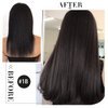 Clip in Hair Extensions Jet Black Straight Remy Hair Clip Ins For Women 8 Pieces 130G Silky Straight Double Weft Remy Hair Extensions Clip on 20 Inch