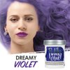 Punky Violet Semi Permanent Conditioning Hair Color | Non-Damaging Hair Dye | Vegan, PPD and Paraben Free | Vibrant Hair Color | Easy To Use | Lasts Up To 35 washes | 3.5oz
