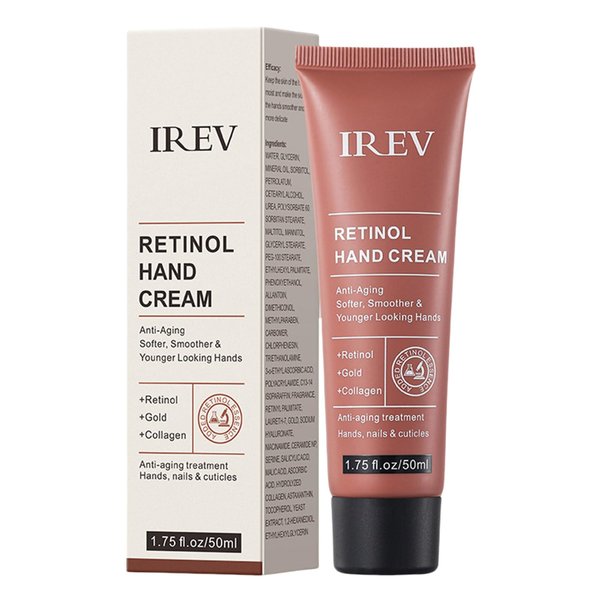 Retinol Hand Cream Firming Anti-Aging Hand Lotion with Collagen, Retinol Moisturizer for Aging & Dry Cracked Hands, Care & Protects Skin, Nails & Cuticles