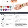 Generic 100PCS Mandala Temporary Tattoos - Indian Decorations Themed Stickers for Boys and Girls Birthday Party Supplies, Decorations, Favors, and Prizes - Cute Gifts, Gold