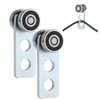 Fuperoo 2Wheel Trolley Assembly Rollers.Bearing Trolley Assembly.The top of The Trolley has Room for Set Screws, Allowing The use of a 1-5/8" high Strut Channel to Save on Construction Costs.