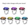 Hicarer 15 Pieces Adjustable Mood Rings for Girls and Boys Mixed Color Changing Mood Rings for Halloween Costume Props Birthday Party Favors and Goodie Bag Fillers