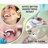 ARSUK Dental Mirror with Light Anti-Fog, Teeth Inspection Dentist LED Mirror, Mouth Oral Care, 5.90 inches (15cm) Blue & Green Pack of 2