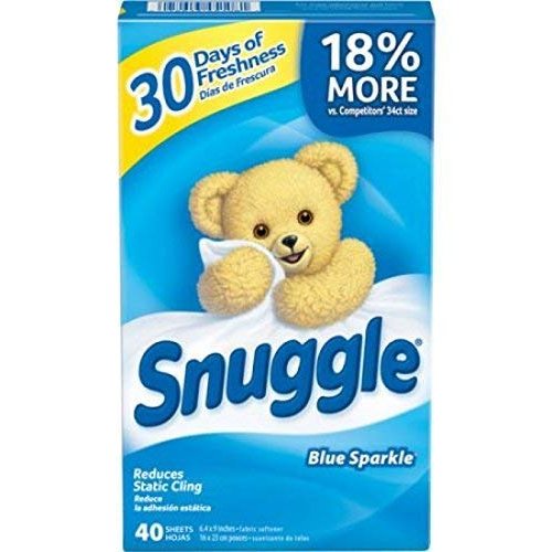 Snuggle Fabric Softener Sheets - Blue Sparkle, 40 ct