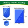 Hommaly 2.6 Gallon 240 pcs Small Clear Trash Bags, Strong Garbage Bags, Bathroom Trash Can Bin Liners Unscented, Mini Plastic Bags for Office, Waste Basket Liner, Fit 6-10 Liters, 2-2.6 Gal