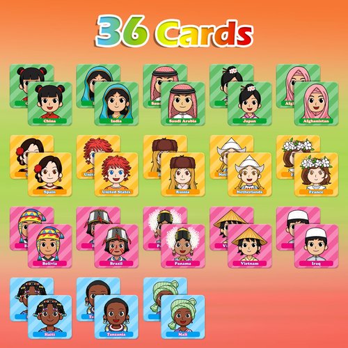 Aizweb Match Game,Memory Game,Toddler Card Games for Kids Ages 3 4 5 6,Flash Cards for Preschool Kindergarten Learning Activities,Educational Toys Homechool Supplies