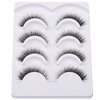 False Eyelashes Natural Look Cat Eye Fluffy Faux Mink Lashes 3D Wispy Lashes Soft Clear Band Volume Fake Eye Lash 4 Pairs Pack by Milllruez569