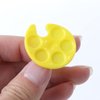 HLLMX 4 PCS Mini Nail Art Polish Holders Mini Ring Tray Palette Nail Art Ring Palette Finger Wearable Nail Polish Glue Container Manicure Tool, pink