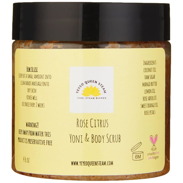 Yoni Scrub | Scrub for smooth skin | Yoni scrub | Sold By Yeyeo Queen Steam, 4fl oz