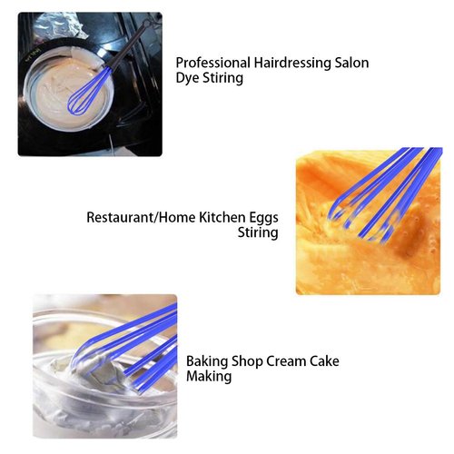 Colortrak, colortrak, Cimenn 5PCS Plastic Salon Barber Hairdressing Hair Color Dye Cream Whisk Kitchen Balloon Mixer Tool