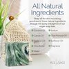 Age of Sage Natural Soap Bar w/Sisal Bag, Vegan Artisan Soap Bar Set for Men, Body Soap in Bar Soap Pouch, Natural Bath Soaps w/Essential Oils, 4 Plain Body Soap Bars, Mountain Air