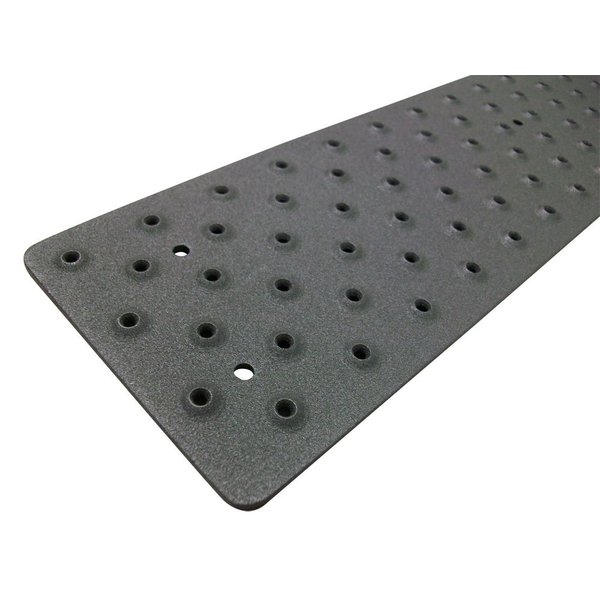 Handi-Treads Non Slip Aluminum Stair Tread, Powder Coated Black, 3.75" x 30" with Color Matching Wood Screws, Each