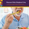 Special Supplies Premium Stainless Steel Weighted Flatware for Parkinson's Patients- Adaptive Silverware for Adults with Hand Tremors-Wide Non-Slip Grip, Easy to Clean -Weighted Silverware For Elderly