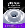 POCOCO Galaxy Star Projector for Bedroom with Replaceable Optical Film Discs, Home Planetarium Night Light Projector with High-Definition Soft Light for Relax, Study, and Meditate, Stress Relief Gifts