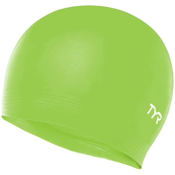 TYR Unisex Adult Black Cap, Florescent Green