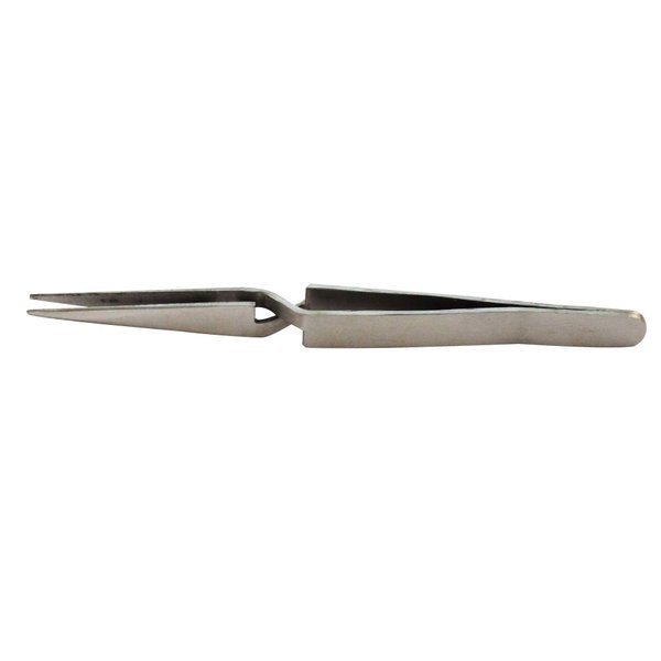 SE 4-1/2" Straight-Tipped Cross Locking Tweezers - 508TW