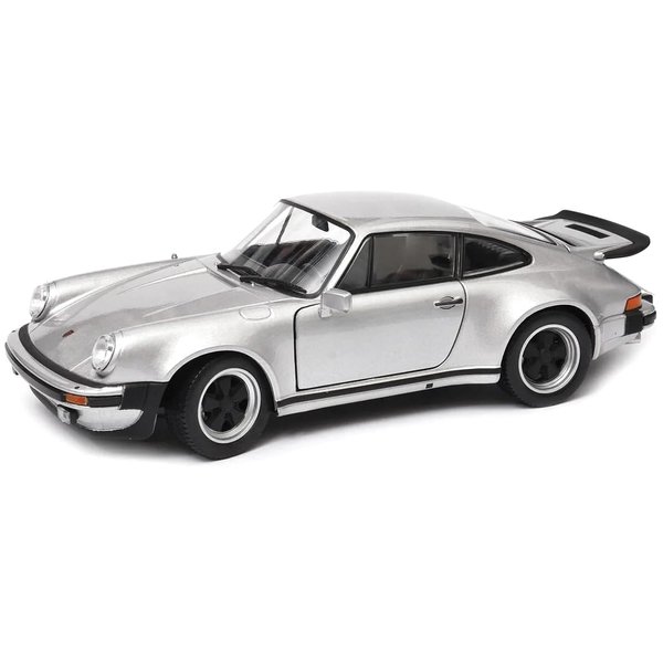 1974 911 Turbo 3.0 Silver 1/24 Diecast Model Car by Welly 24043s