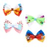 4 Inch Little Girls Hair Bow Clips 4Pcs Cartoon Toy Dress Up Hair Accessories Birthday Party Decorations Gift
