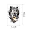 Temporary Tattoos for Men Women Teens 10 Sheets Fake Wolf Tattoo Stickers Realistic Big