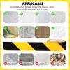Black & Yellow Safety Tape - 2 Inch x 108 Feet - Warning & Hazard Tape Caution Tape for Marking Floors, Walls, Pipes & Equipment in Construction Sites & Hazardous Areas