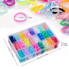 1500 Pcs Colorful Hair Rubber Bands Small Elastic Hair Ties Kids Mini Hair Elastics Hair Braiding Bands with Organizer Box for Girls