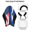 Usa El Salvador Flag Salon Barber Cape - Professional Hairdressing Waterproof Hair Cutting Cape With Adjustable Snap Closure-Haircut Apron For Hair Stylist And Home Use-55''X66''