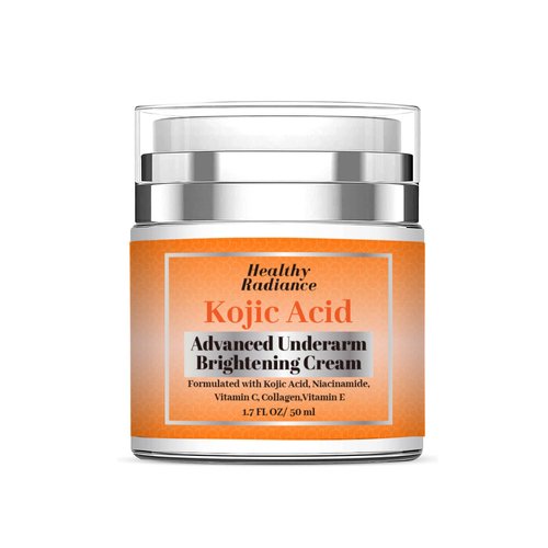 Kojic Acid Advanced Underarm Brightening Cream | Glutathione | Kojic Acid | Vitamin C |Niacinamide | Collagen| Vitamin E | Non Greasy | Dark Spot Corrector Orange Scent | Cruelty Free 1.7 Fl Oz/50ml