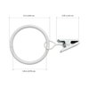 LimoStudio [Set of 5] White Metal Ring Clips for Studio Backdrop Background, Compatible with Backdrop Stands, Background Support Stand, Curtain Ring, Drapery Ring Clip, AGG3357