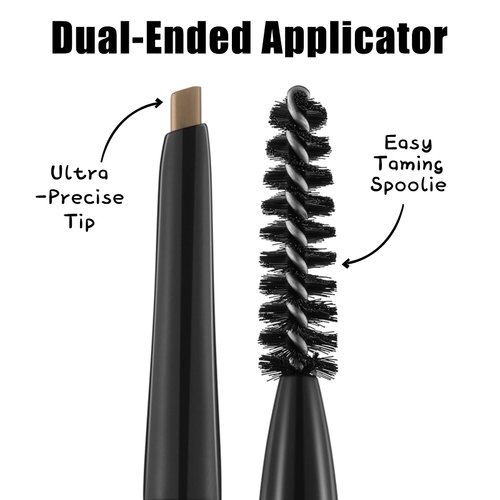 FOCALLURE Eyebrow Pencil,Dual-Sided Brow Brush,Long Lasting & Smudge Proof Definer Eye Brow Pen Makeup,Retractable,Ultra Fine Tip,Fills in Sparse Areas and Gaps,Blonde