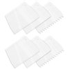6 Pcs Glue Spreader, Reusable Adhesive Spreader 3 Different Types Notched Plastic Glue Applicator Kits for Applying Glues Epoxy PET Putty(White)