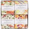 Via Mercato Natale Shea Butter Soap Boutique Luxury Gift Box (Set of 4, 50g Each) - Autunno