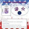 Laza Independence Day Nail Art Glitters 12 Colors Red Blue Silver Fine Powder Chunky Star Sequins Hexagon Confetti 4th of July Nail Decals Festival Polish Nail Art Supplies - Colorful Holiday
